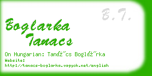 boglarka tanacs business card